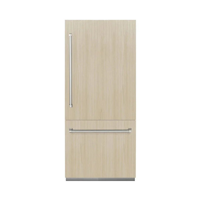 ZLINE 36" Panel Ready Built-In Bottom Freezer Refrigerator,Water Dispenser, Ice Maker, RBIT-3609K