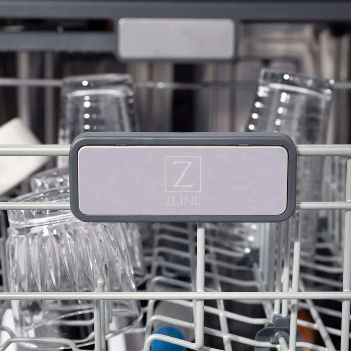 ZLINE 24" Autograph Tall Tub Dishwasher, Polished Gold, DWMTZ-BLM-24-G09K