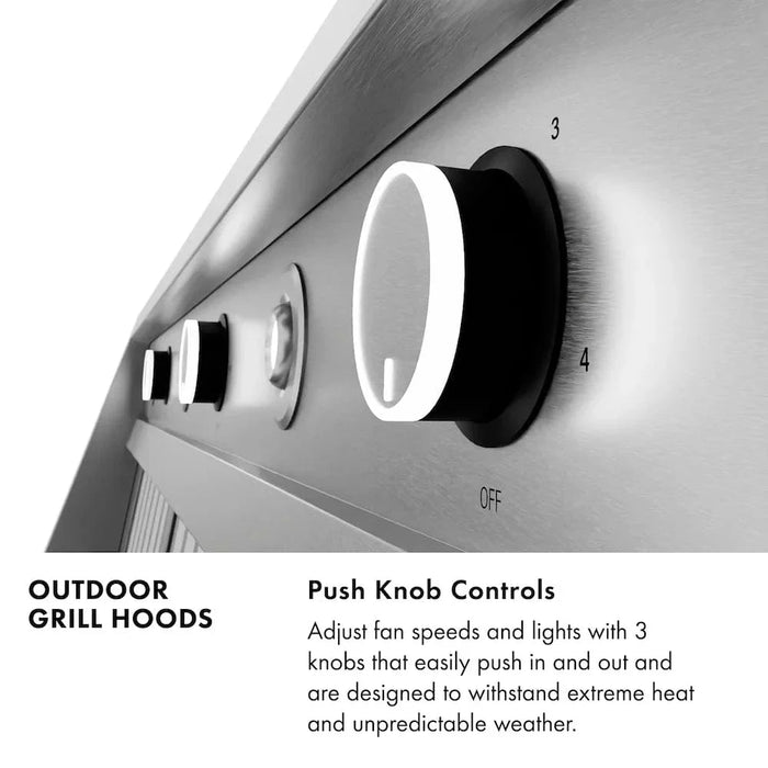 ZLINE Wall Mount Outdoor Grill Hood GOW1-6009K