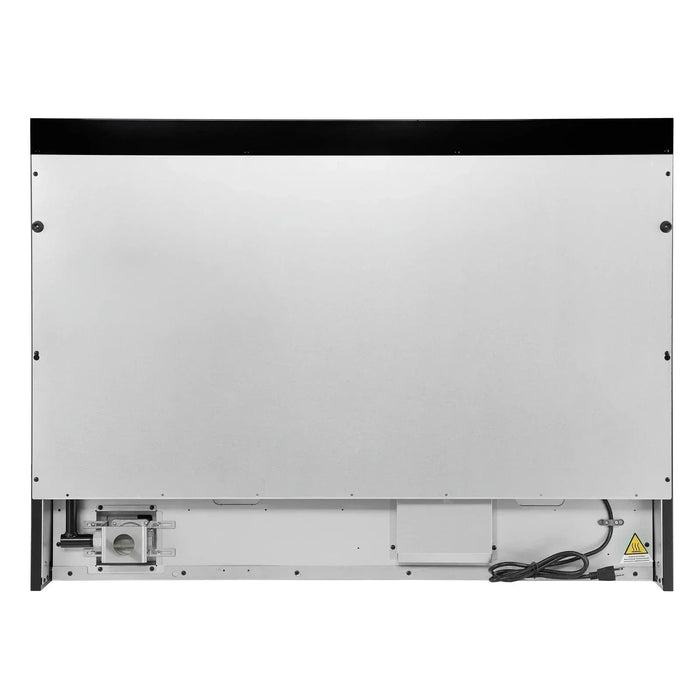 Forno Antico 48"Gas Range 8 Gas Burner Cooktop, Gas Convection Oven Black, Antique Brass Trim, FFSGS6219-48BLK09K