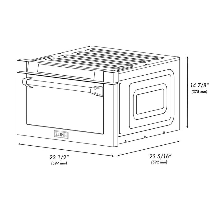 ZLINE 24" Built-in Microwave Drawer MWD-1-SS-H09K