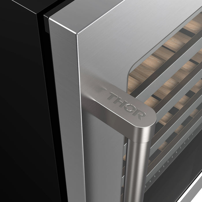 THOR Kitchen 24" Wine Cooler 46 Bottle Single Zone TWC24US09K
