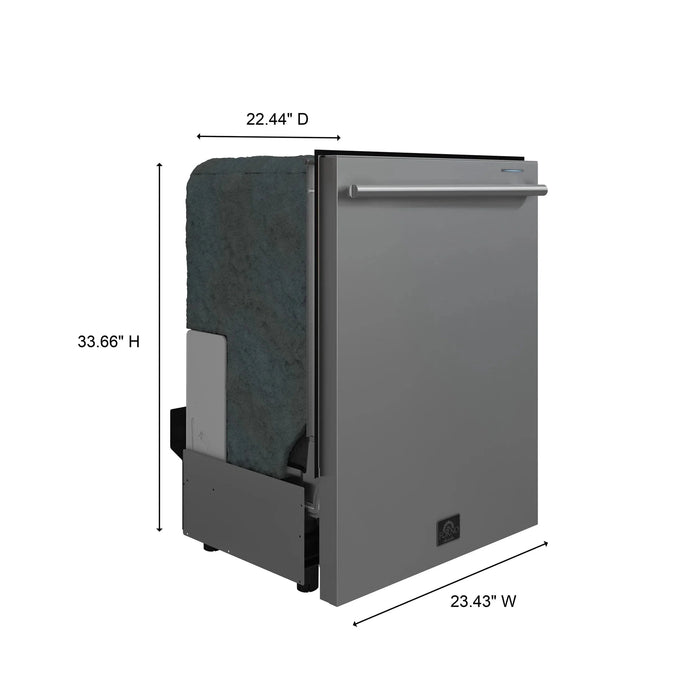 Forno Espresso 24" Built-In Tall Tub Dishwasher, Stainless Steel, Silver, FDWBI8035-24S09K