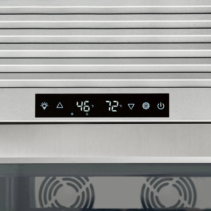 FORNO Abruzzo 48" 102 Bottle Dual Zone Wine Cooler FWCDR6611-48S09K