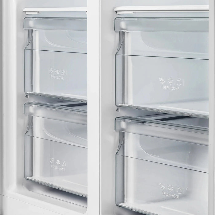FORNO Salerno 37" Side-by-Side Built-In Refrigerator FFRBI1805-37SG09K