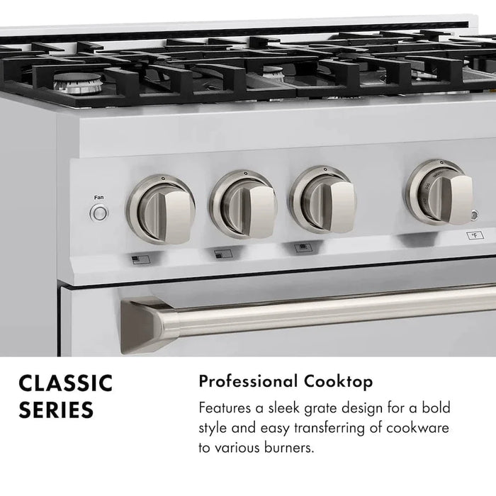 ZLINE 48" Dual Fuel Range, Gas Cooktop, Electric Convection Oven Stainless Steel, CDR4809K
