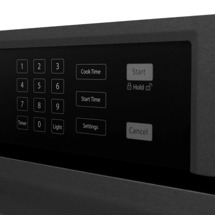 ZLINE 30 "Professional True Convection Single Wall Oven, Air Fry, Self Clean, Black Stainless Steel, WASB-3009K