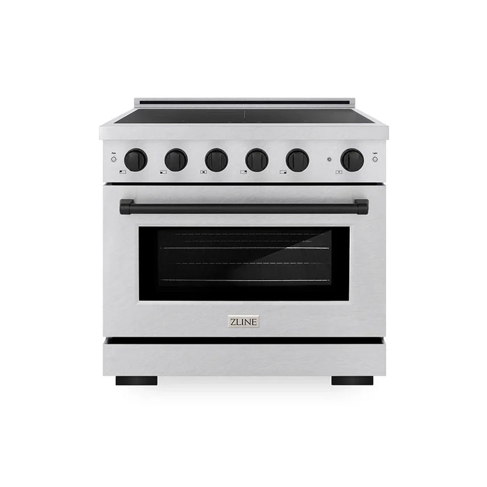 ZLINE 36" Paramount Induction Range, Cooktop, Electric Convection Oven, Satin Stainless Steel SINRSZ-3609K