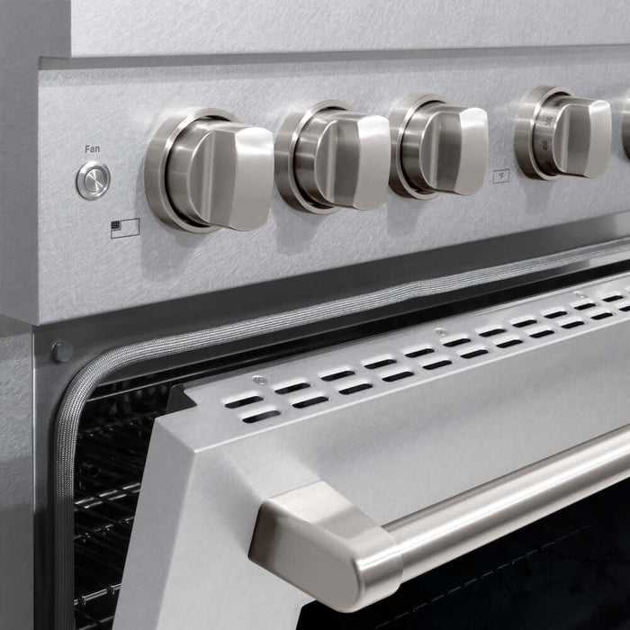 ZLINE 36"Gas Range, Convection Gas Oven , DuraSnow® Brass Burners, SGRS-BR-3609K