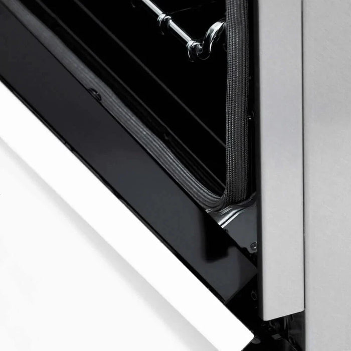 ZLINE 60"Autograph Range Dual Fuel, DuraSnow, White Door,RASZ-WM-60-MB09K