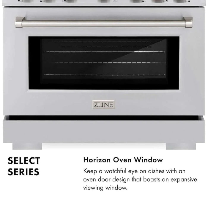 ZLINE 30" Select Dual Fuel Range Gas Cooktop Electric Convection Oven Stainless Steel HDR3009K