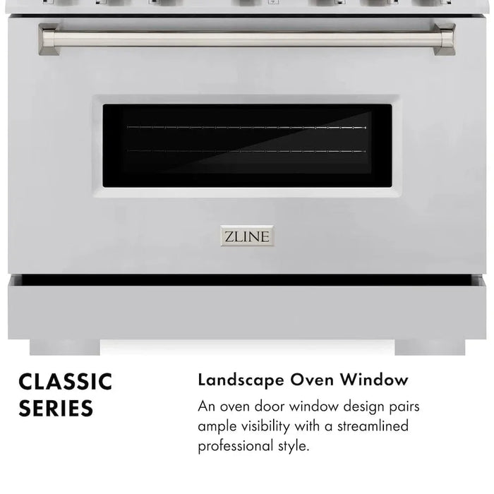 ZLINE 48" Dual Fuel Range, Gas Cooktop, Electric Convection Oven Stainless Steel, CDR4809K