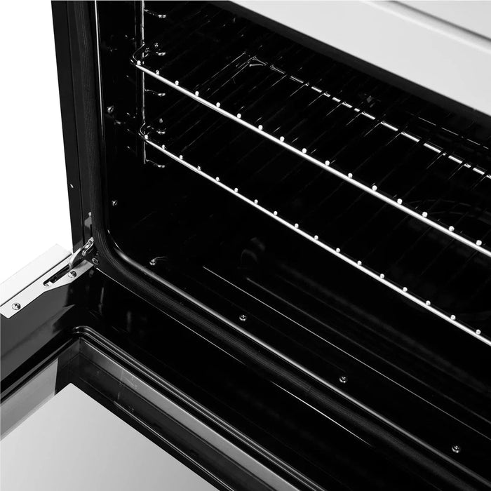 Forno Asti 30" Double Electric Wall Oven, Upper French Doors, White with Antique Brass Trim, FBOEL1340-30WHT09K