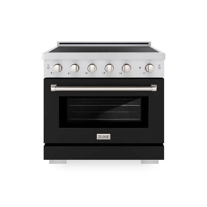 ZLINE Paramount Induction Range, Cooktop, Electric Convection Oven SINR-BLM09K