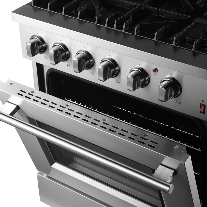 FORNO Marco 30" Dual Fuel Range FFSGS6197-3009K
