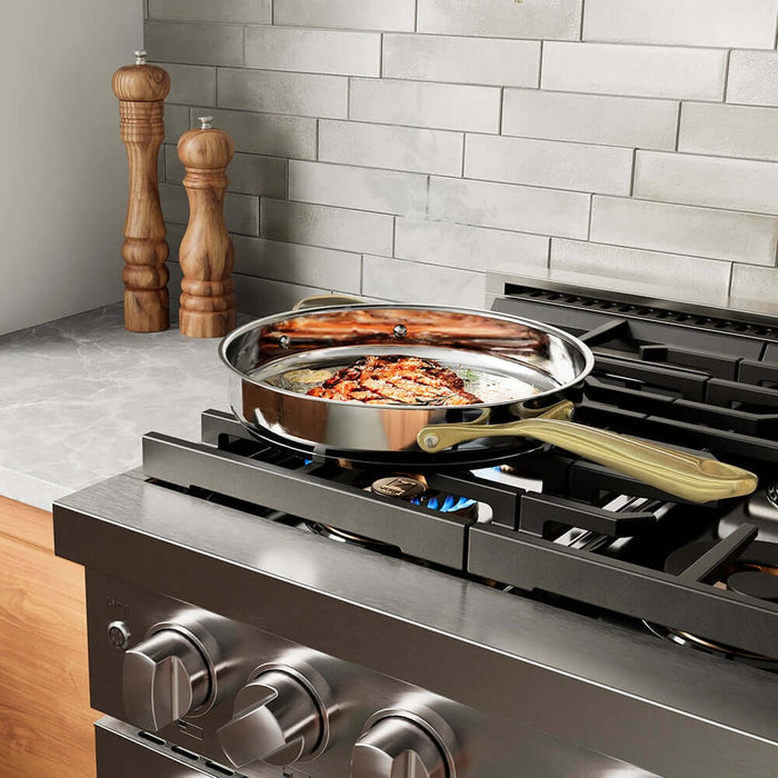 ZLINE 36" Paramount Gas Range DuoPro™ Cooktop, Convection Gas Oven PSGR-BLM-3609K