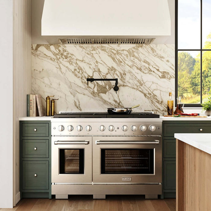 ZLINE 48" Paramount Dual Fuel Range DuoPro™ Cooktop, Dual Ovens PSDR-WM-4809K