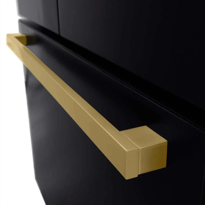 ZLINE 36" Refrigerator, Water, Ice Dispenser, Black Stainless, RSMZ-W36-BS-FCB09K