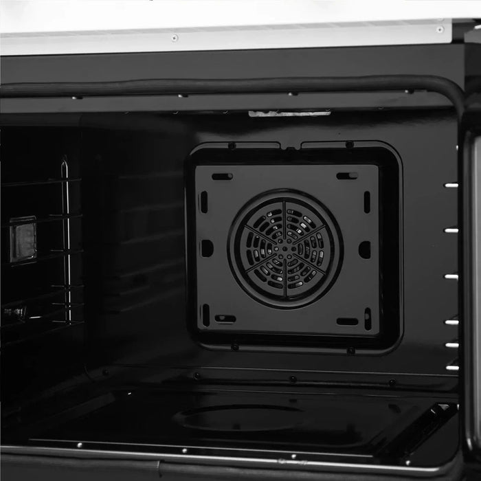 Forno Asti 30" Double Electric Wall Oven, Upper French Doors, White with Antique Brass Trim, FBOEL1340-30WHT09K