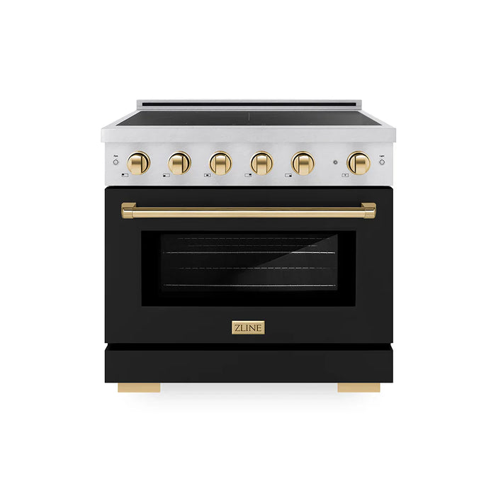 ZLINE Paramount Induction Range, Cooktop, Electric Convection Oven Satin Stainless Steel SINRSZ-BLM3609K