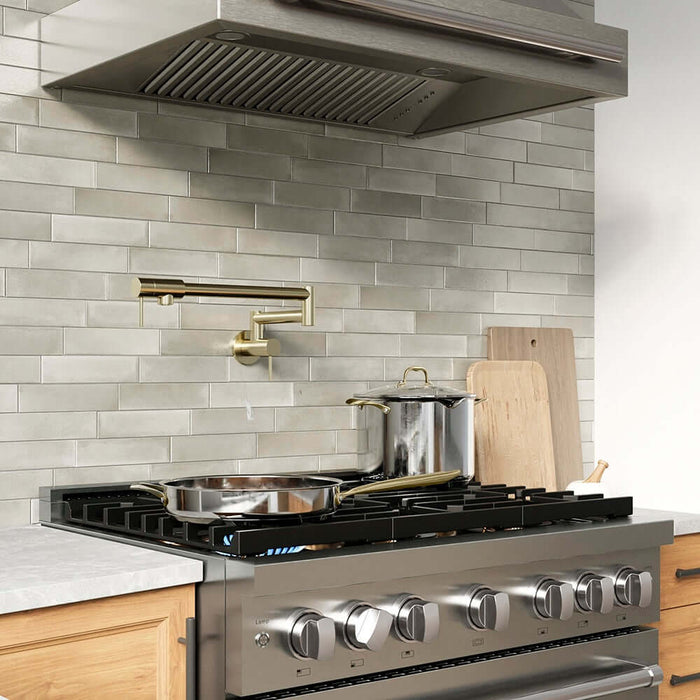 ZLINE 36" Paramount Gas Range DuoPro™ Cooktop, Convection Gas Oven PSGR-WM-3609K