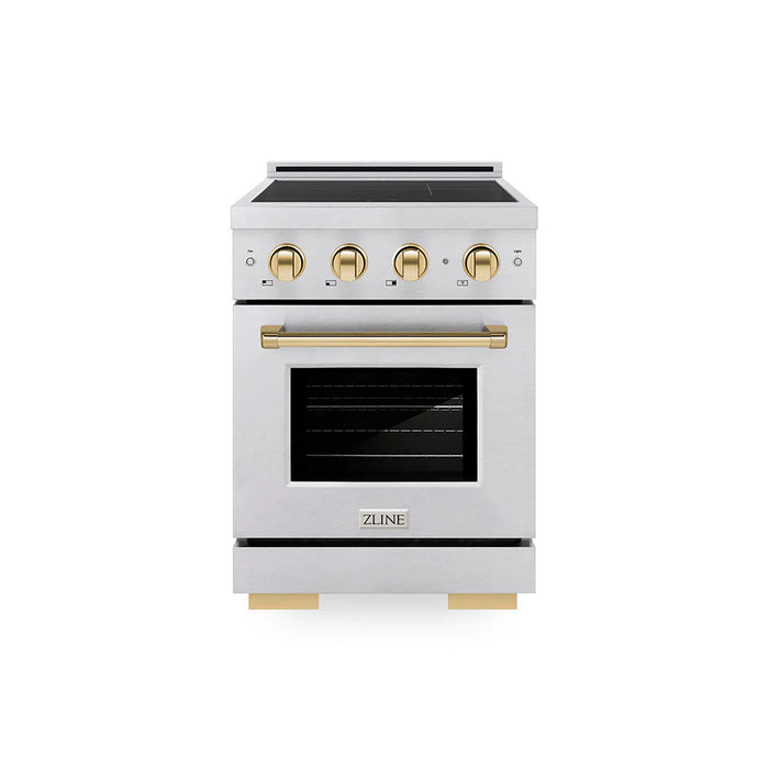 ZLINE 24" Paramount Induction Range, Cooktop, Electric Convection Oven, SINRZ-2409K