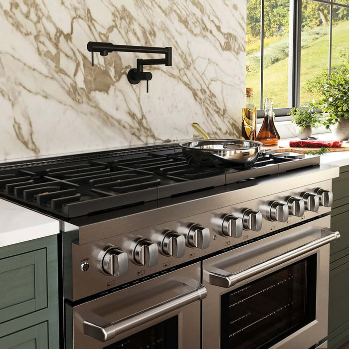 ZLINE 48" Paramount Dual Fuel Range DuoPro™ Cooktop, Dual Ovens PSDR-WM-4809K