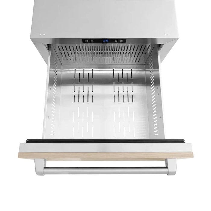 ZLINE 24" Touchstone 168 Can Outdoor-Rated Dual Refrigerator Drawer, Panel Ready, RDSPO-2409K