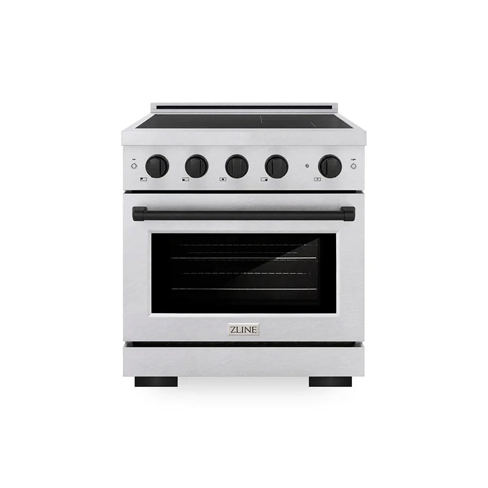 ZLINE 30" Paramount Induction Range, Cooktop, Electric Convection Oven, Satin Stainless Steel SINRSZ-3009K
