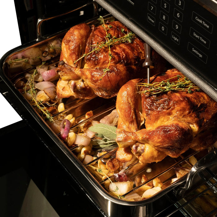 ZLINE 30 "Professional True Convection Single Wall Oven, Air Fry, Self Clean, Black Stainless Steel, Champagne Bronze WASBZ-30-CB09K