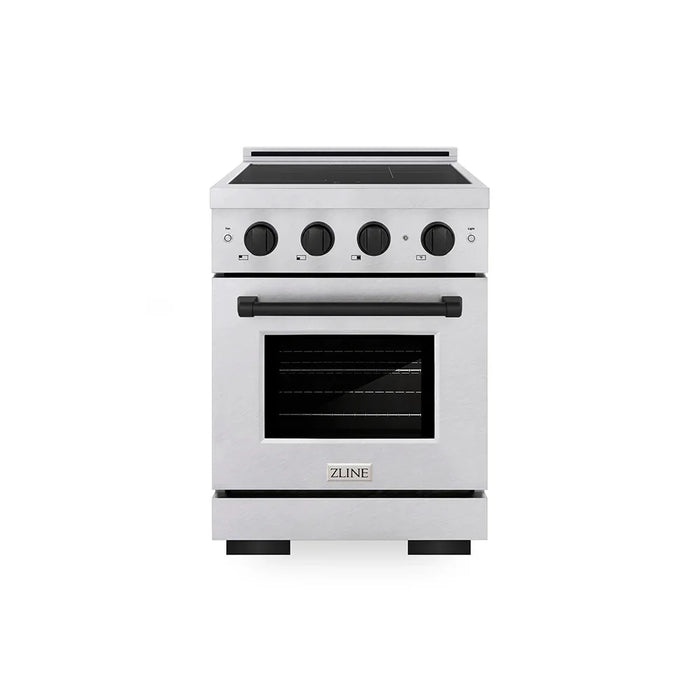 ZLINE 24" Paramount Induction Range, Cooktop, Electric Convection Oven, SINRZ-2409K