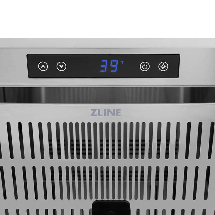 ZLINE 24" Touchstone 168 Can Outdoor-Rated Dual Refrigerator Drawer, Panel Ready, RDSPO-2409K