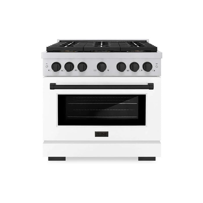 ZLINE 36" Paramount Dual Fuel Range DuoPro™ Cooktop, Electric Convection Oven PSDRZ-WM-36-MB09K