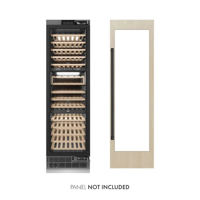 ZLINE 24" Triple Zone 100 Bottle Panel Ready Column Wine Cooler Matte Black RBCWVZ-24-MB09K