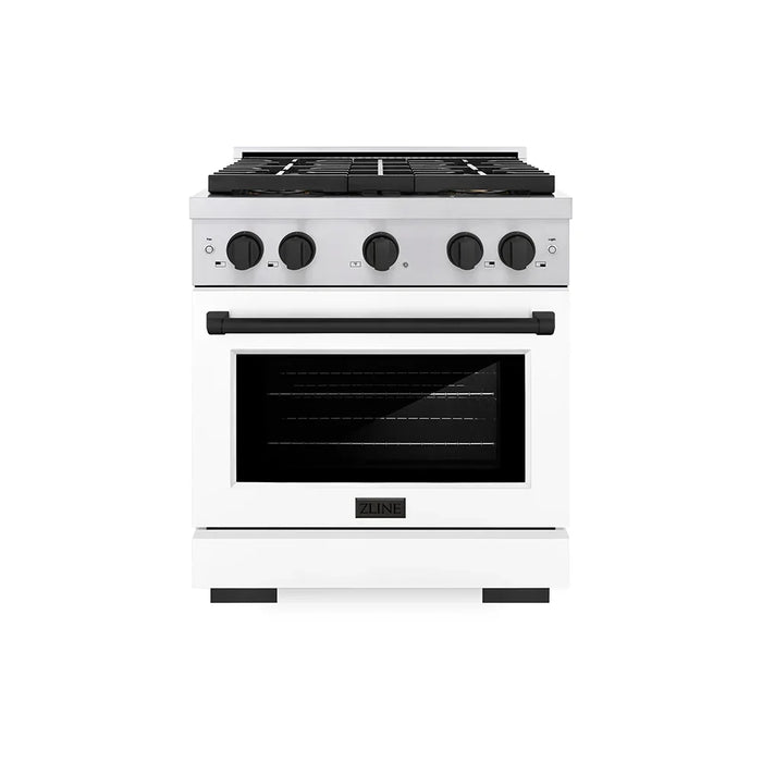 ZLINE 30" Paramount Gas Range DuoPro™ Cooktop, Convection Gas Oven PSGRSZ-WM-30-MB09K