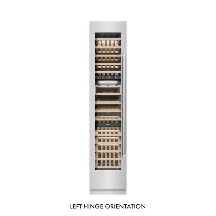 ZLINE 18"Triple Zone 68 Bottle Left Hinge Column Wine Cooler, DuraSnow® Stainless Steel RCWVL-SN-1809K