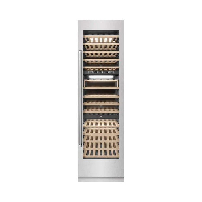 ZLINE 24"Triple Zone 100 Bottle Column Wine Cooler, DuraSnow®  Stainless Steel RCWV-SN-2409K