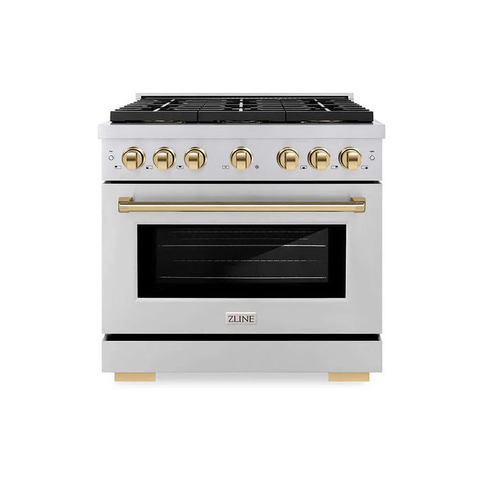 ZLINE 36" Paramount Dual Fuel Range DuoPro™ Cooktop, Electric Convection Oven PSDRZ-36-G09K