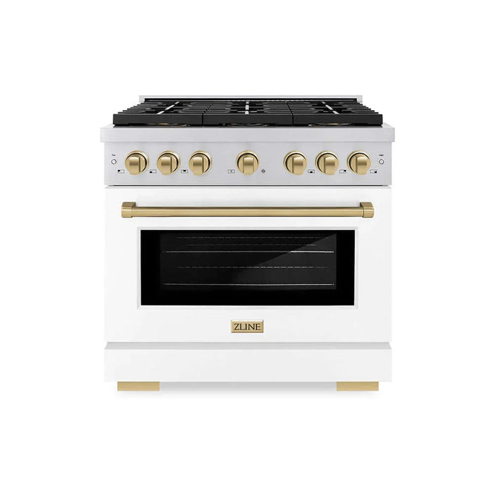 ZLINE 36" Paramount Dual Fuel Range DuoPro™ Cooktop, Electric Convection Oven PSDRZ-WM-36-CB09K