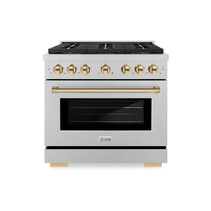 ZLINE 36" Paramount Gas Range DuoPro™ Cooktop, Convection Gas Oven PSGRSZ-36-G09K