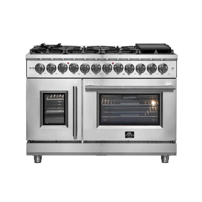 FORNO Massimo 48″ French Door Dual Fuel Range FFSGS6325-4809K