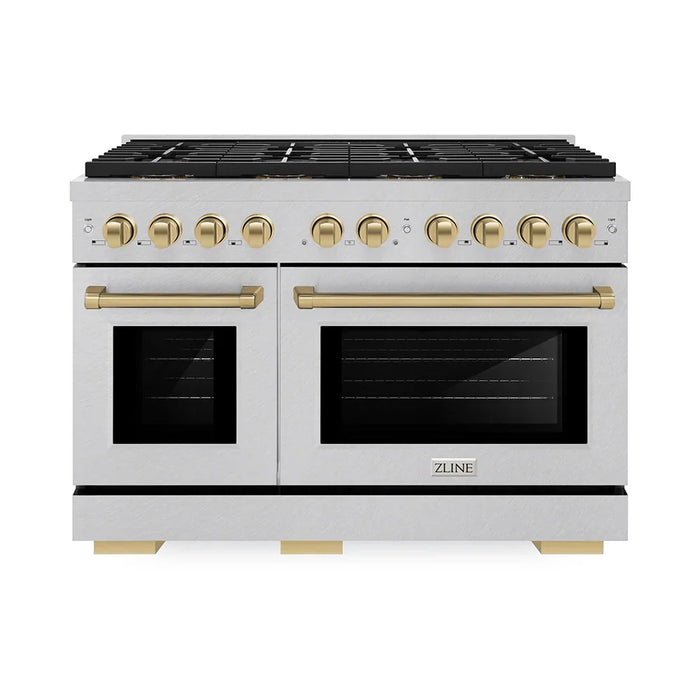 ZLINE 48" Paramount Gas Range DuoPro™ Cooktop, Dual Ovens PSGRSZ-48-CB09K