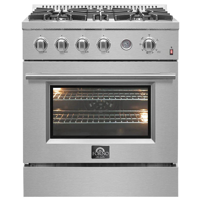 FORNO Marco 30" Gas on Gas Range FFSGS6277-3009K