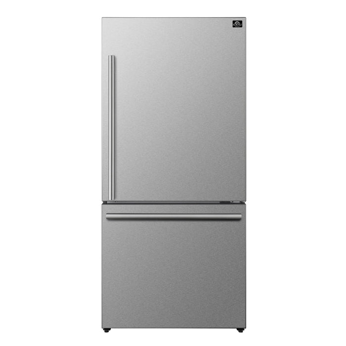 FORNO Espresso Milano 31" Right Swing Refrigerator FFFFD1785-31S09K