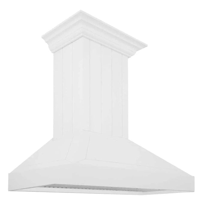 ZLINE 30" Wooded Shiplap Bright White Finish Wall Range Hood KPWW-3009K