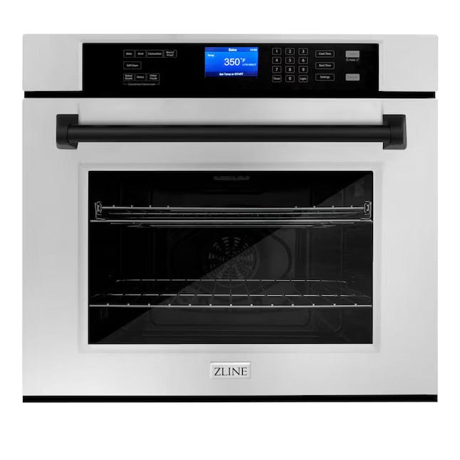 ZLINE 30" Autograph Edition Single Wall Oven with Self Clean and True Convection in Stainless Steel AWSZ-30-MB09K