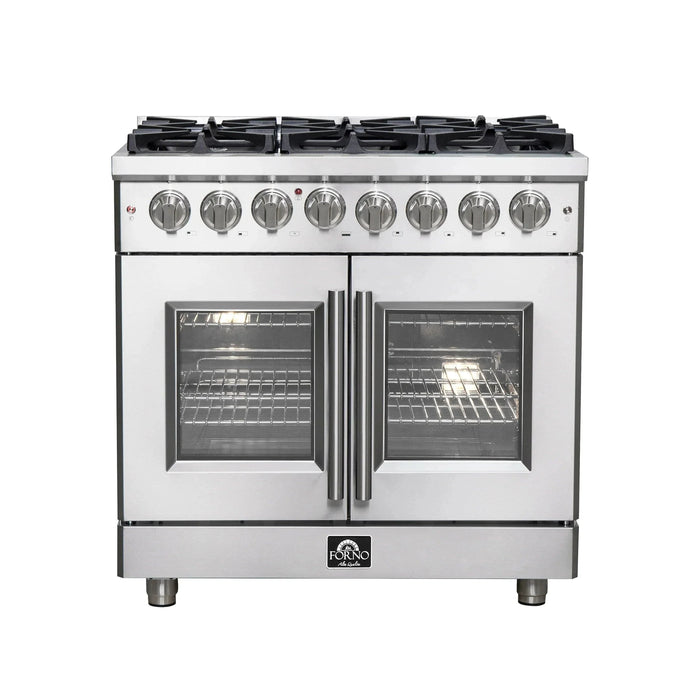 FORNO Massimo 36" French Door Dual Fuel Range FFSGS6325-3609K