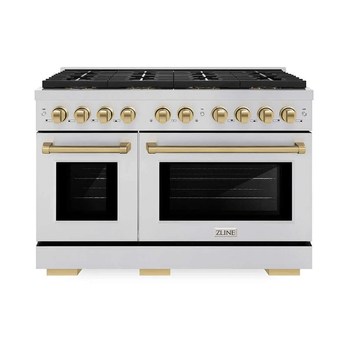 ZLINE 48" Paramount Gas Range DuoPro™ Cooktop, Dual Ovens PSGRZ-48-CB09K