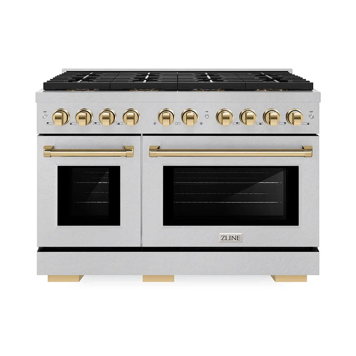 ZLINE 48" Paramount Gas Range DuoPro™ Cooktop, Dual Ovens PSGRSZ-48-G09K