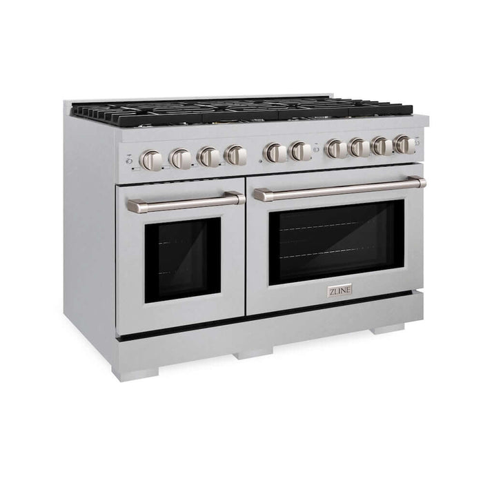 ZLINE 48"Gas Range, Convection Gas Oven , DuraSnow® Stainless Steel, SGRS-4809K